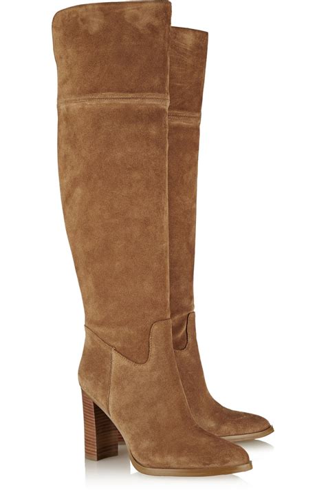 michael kors regina suede over the knee boots|Regina Suede Platform Boot .